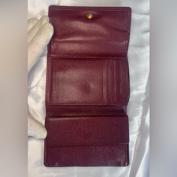 BURBERRY Red Nova-check Canvas Leather Bifold Wallet - Picture 4 of 15